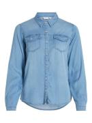 Vila vibista denim shirt-noos 14033008 medium blue denim