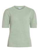 Vila vidalo o-neck s/s knit top noos 14084421 silt green