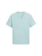 Tom Tailor Inmjected v-neck mint