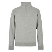 Kustom Kit Heren sweatshirt met kwart ritssluiting regular