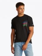 Tommy Hilfiger Dm0dm20771  bds twisted sign tee  black t-shirt