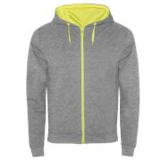 Roly Unisex fuji heather sweat jacket voor volwassenen