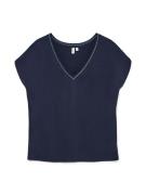 Vero Moda Vmbatila cs v-neck t-shirt jrs btq navy