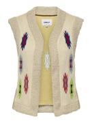 Only Onlfrida aztec emb. waistcoat cs ot zand dessin