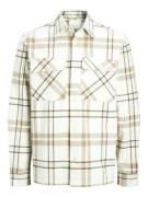 Jack & Jones jprraymond melange check ls overshi 12263647 cloud dancer