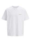 Jack & Jones jorislington type tee ss crew neck 12273640 bright white