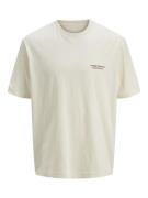 Jack & Jones jorislington type tee ss crew neck 12273640 antique white