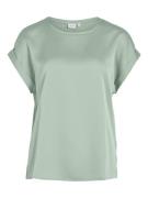 Vila Viellette ss satin top noos mint