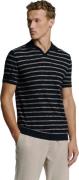 No Excess Pullover short sleeve polo v stripe night