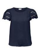 Jacqueline de Yong Jdyhannah ss lace top wvn navy