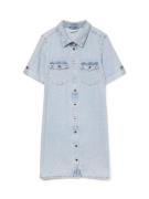 Vero Moda vmjennie ss short denim dress ga no 10309665 light blue deni...