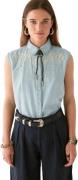 Maison Hotel Dallas blouse mustang blue