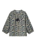 Summum 3/4 sleeve top block print 2s3120-12212
