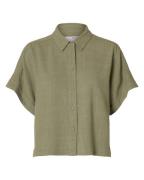 Selected Femme slfviva ss cropped sun shirt noos 16093937 vetiver