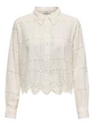 Jacqueline de Yong jojo l/s anglaise shirt wvn 15347247 cloud dancer