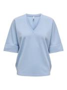 Only Onlivy ss glitter v-neck top cs jr licht