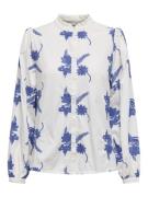 Only onljamilla ls emb button top wvn cs 15346395 cloud dancer