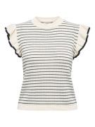 Jacqueline de Yong carice s/l frill pullover knt no 15360345 cloud dan...
