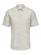 Only & Sons onscaiden ss solid linen shirt 22009885 chinchilla