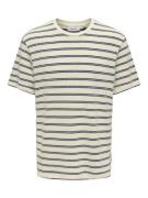 Only & Sons Onsian reg ss stripe struct tee