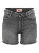 Only Onlblush mid sk dnm shorts noos grey denim