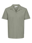 Only & Sons Onskian reg seersucker resort polo
