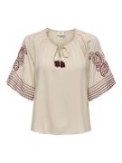 Jacqueline de Yong risso life bianca l/s top wvn 15347078 tapioca