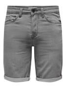 Only & Sons onsply life reg gr jog sho pk 8583 22018583 grey denim