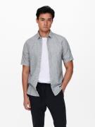 Only & Sons Onscaiden ss linen shirt re