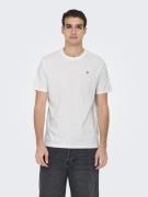 Only & Sons Onskevin flower reg emb. ss tee