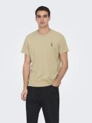Only & Sons Onskevin flower reg emb. ss tee