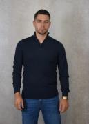 Lyle and Scott Tonal eagle merino quarter zip jumper