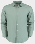 Bos Bright Blue Casual hemd lange mouw linnen katoen shirt lm 42540015...