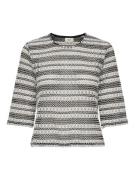 Jacqueline de Yong elly s/s stripe top jrs 15351676 cloud dancer