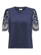 Jacqueline de Yong oma broderie anglaise top jrs 15341457 iris