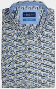 Bos Bright Blue Casual hemd korte mouw wolf 19107wo30bo/500 colour