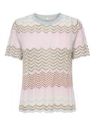 Only Onlalvira life ss glitter o-neck kn dessin