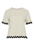Vila Vicalisa o-neck 24 top ecru
