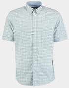 Bos Bright Blue R.b. boston casual hemd korte mouw regular fit multico...