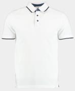 Bos Bright Blue Polo korte mouw polo contrast 2784425/100 white
