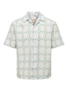 Only & Sons onscaiden reg fit aop shirt 22032833 iceberg green