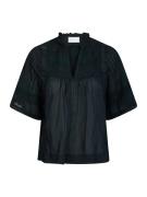 Neo Noir siama s voile blouse 164703 141 navy