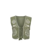 Only Onlthyra sl emb vest wvn dessin