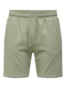 Only & Sons Onskian reg seersucker shorts noos olijf