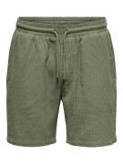Only & Sons Onsbertil waffle shorts