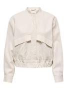 Jacqueline de Yong Jdykari linen mix short jacket zand