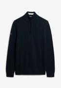 Superdry Cotten knit hanly half zip navy