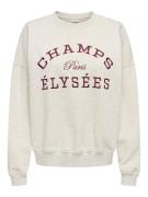 Jacqueline de Yong Jdymesa ls o-neck emb sweat jrs noos beige