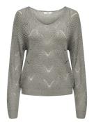 Jacqueline de Yong Jdybadut ls v-neck struc glitt pull knt melee
