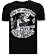 Local Fanatic T-shirt met opdruk sons of anarchy